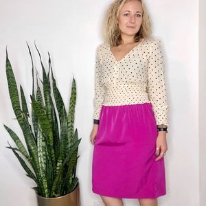 Vintage Maggie Sweet magenta pull on skirt